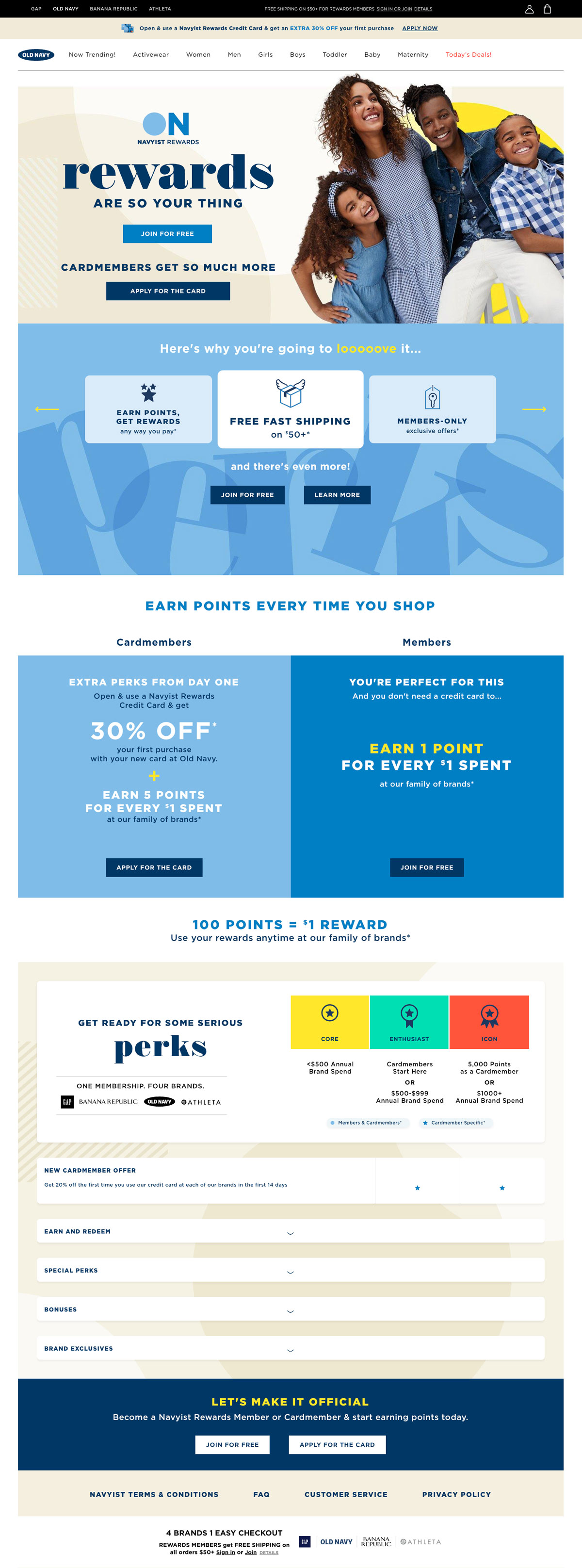 Old Navy Navyist Rewards - Image 1