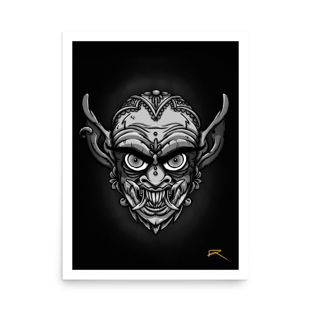Nosferatu noir print